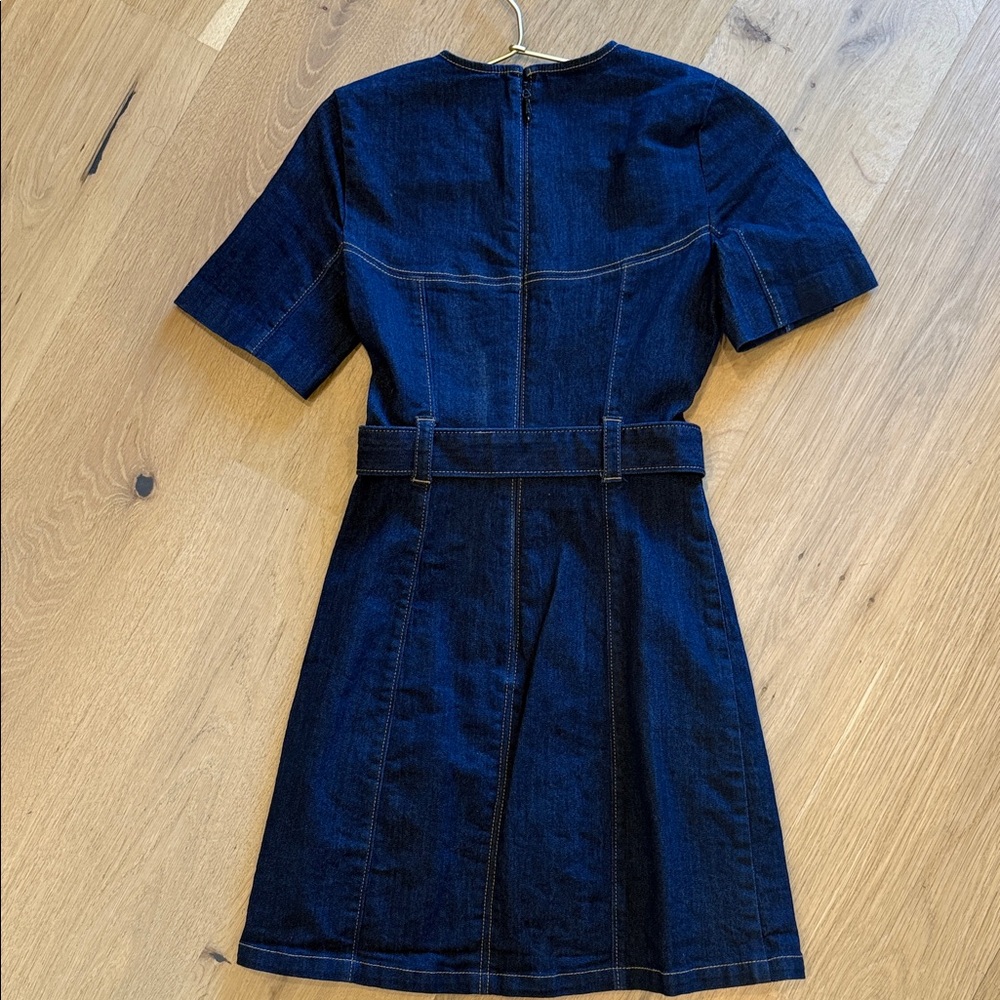 Cinq à Sept Dark Blue Denim Mini Dress - Picture 5 of 6
